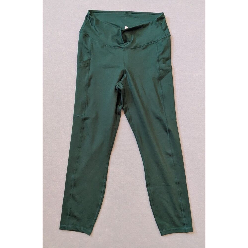 Fabletics Define PowerHold High Waisted Pocket Leggings Women's XL Green
